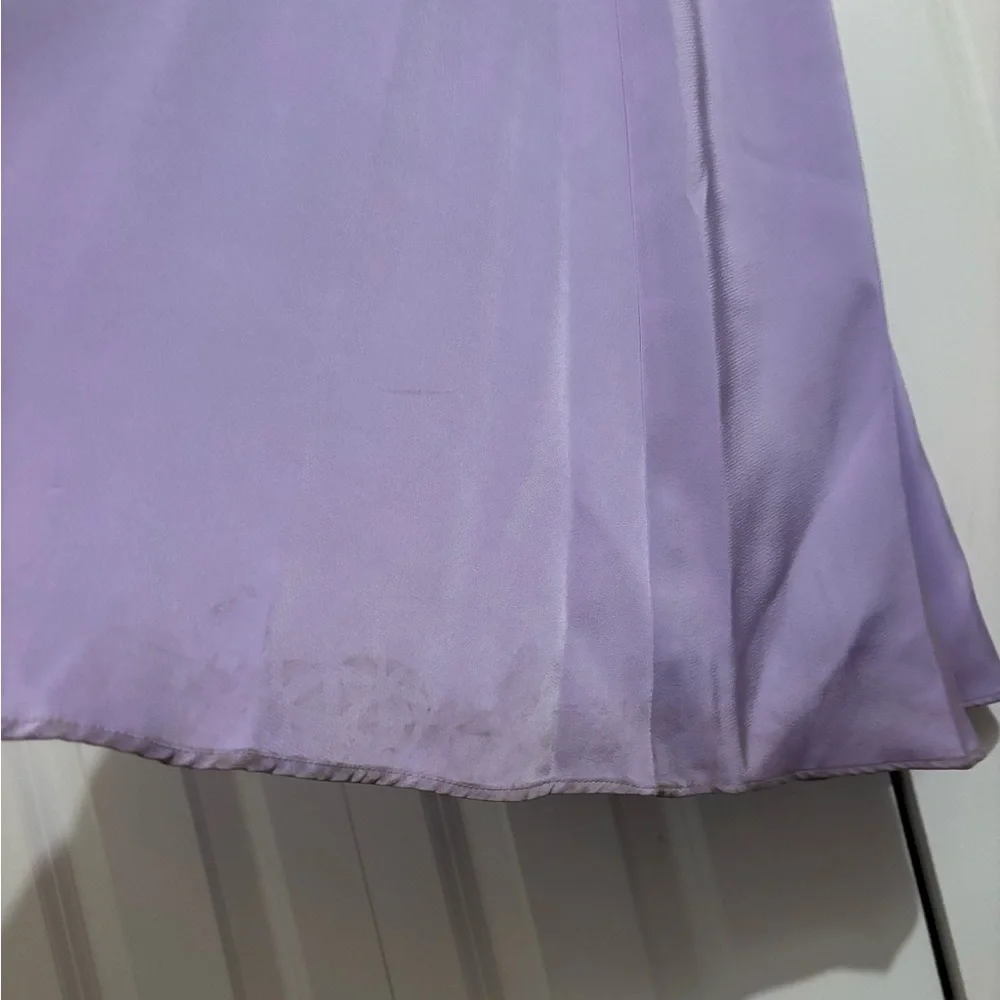Azazie Light Purple Satin Dress - Picture 7 of 7